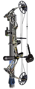 Sanlida Dragon X8 RTH Camo Pro Compound Bow Package - Adjustable 18-31", 0-70 lbs, 310 fps, No Bow Press Needed