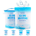 5lb Reusable Ice Bags for Cooler - 6 Pack, Leakproof Ice Cube Bags