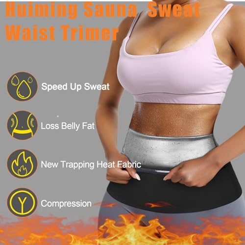 Large-X-Large Sauna Suit Waist Trimmer Belt for Women Sweat Band Plus Size