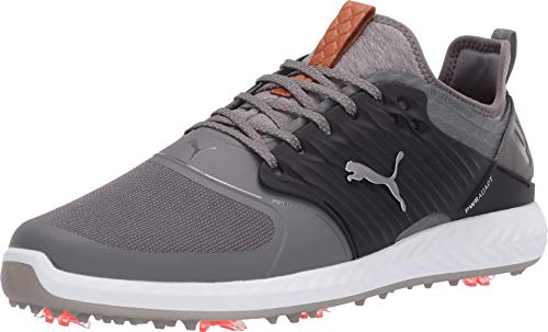 PUMA Ignite PWRADAPT Caged Golf Shoes 8.5 Quiet Shade Bronze Black