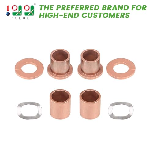 Golf Cart Spindle Bushing Kit - Upper & Lower Bronze King Pin Replacement