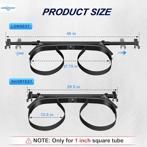 Universal Golf Cart Bag Holder Bracket for EZGO Club Car Yamaha 1in Square Tube Adjustable