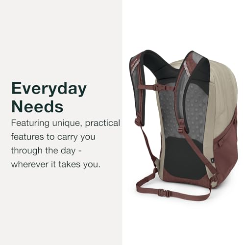 Osprey Comet Laptop Backpack - One Size Black - Recycled Nylon, 16" Laptop Compartment