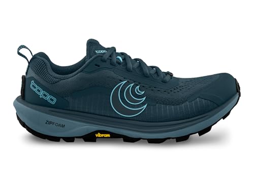 Topo Athletic Women's Terraventure 5 Trail Running Shoes 8.5 Wide Slate/Blue - Comfortable 3MM Drop Athletic Sneakers