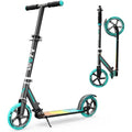 LEEYV Kids & Adult Folding Kick Scooter Blue & Black, Max 240 LBS