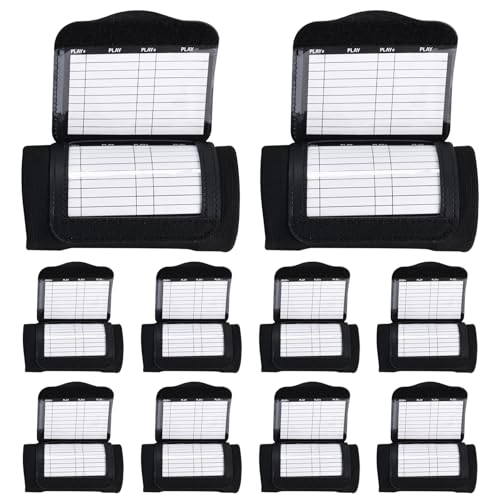 Youth Football Play Wristbands with Playbook & 20 Sheets - 10 Pack