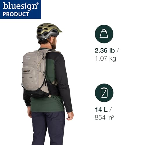 Osprey Raptor 14L Men's Mountain Biking Backpack with Hydraulics Reservoir - Pediment Grey