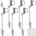 30-Inch Heavy Duty Ground Anchors Kit - 6 Pack for Outdoor Stability