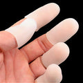 Finger Protector Gel Grip Series - Clear White 20 Pack for Thumbs, Long & Short