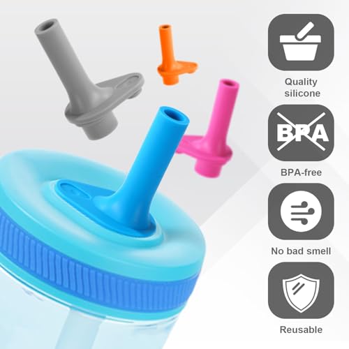 12 Pack BPA-Free Water Bottle Mouthpieces for Zak Kelso 15oz Replacement