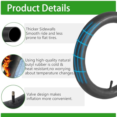 2-Pack 20x3 Fat Tire Inner Tube for Mountain and Dirt Bikes