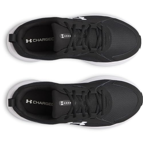 Under Armour Men's Charged Assert 11 Running Shoes Black/White Size 10.2oz