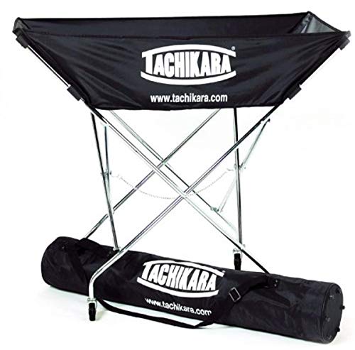 Tachikara Collapsible Volleyball Ball Cart - Black, Holds 24 Balls