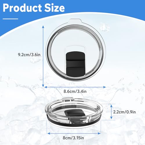 2 Pack 20 oz Tumbler Lid with Magnetic Slider Replacement for YETI