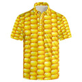 X-Large Retro Golf Shirt for Men - Yellow 80s 90s Vintage Performance Polo