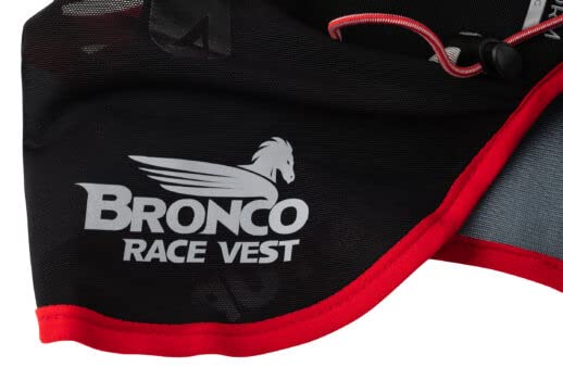UltrAspire Bronco 5L Hydration Race Vest - Medium Black/Red for Ultrarunning
