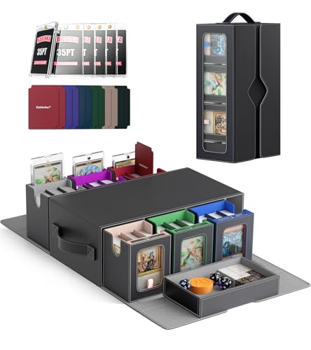 MTG Commander Deck Box with 6 Modular Card Cases & Accessories - Multicolor