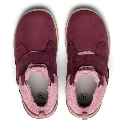 KEEN Girls' KNX Middie Barefoot Hiking Shoes - Little Kid Fig & Lilas, Size 8