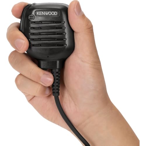 Kenwood KMC-45D Military-Grade Speaker Microphone with Earpiece Jack, Black