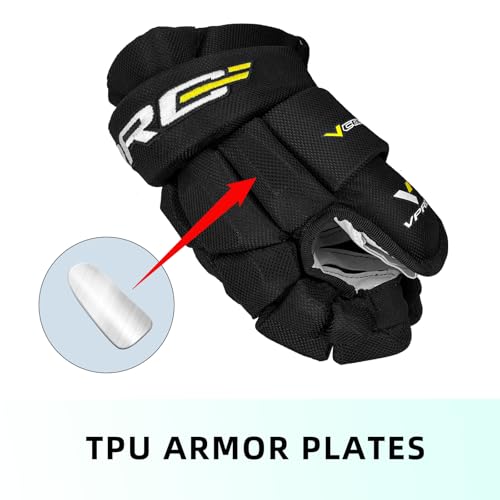 VPRO 14-Inch Adult Youth Ice Hockey Gloves Lightweight Breathable Protective Gear