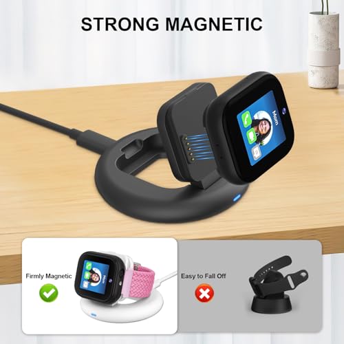 Foldable Magnetic Charging Dock for Sync UP Kids Watch 2 - Black