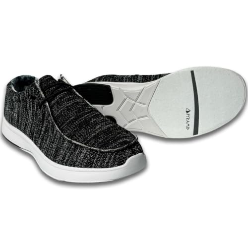 Pyramid Men’s Path Lite 'Hey Bro' Bowling Shoes Midnight Static - Lightweight, Breathable Knit, Athletic Fit, Slip-On