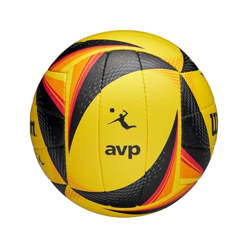 Wilson AVP OPTX Official Game Beach Volleyball - Signature Performance, Yellow/Black - Variation of THIS listing
