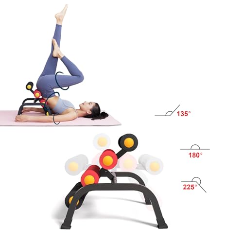 Foldable Back Extension Machine for Home Gym - Sit Up & Glute Workouts with Resistance Bands - Style 131
