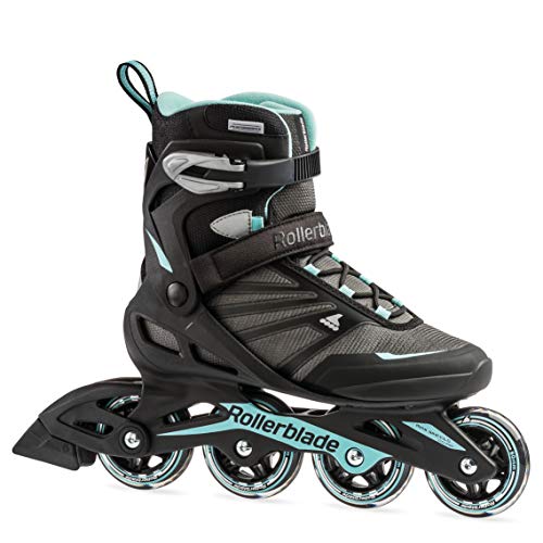 Rollerblade Zetrablade Women's Inline Fitness Skates - Black Light Blue, Size 7