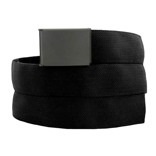 Wazoo Gear Cache Belt™ Hidden-Pocket Travel & EDC Belt - Black, Large
