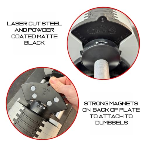 Micro Gainz 1.25LB Magnetic Weight Plates Set for Nuobell Dumbbells - 4 Piece