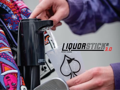 Golf LiquorStick 3.0 Drink Dispenser Black - Rechargeable Stainless Steel 750ml
