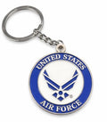 Official United States Air Force Keychain 1.5" Diameter Gift for Veterans & Airmen