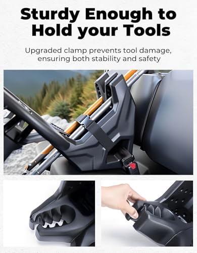 KEMIMOTO Universal UTV Tool Holder Mount for In-Cab Seat Storage