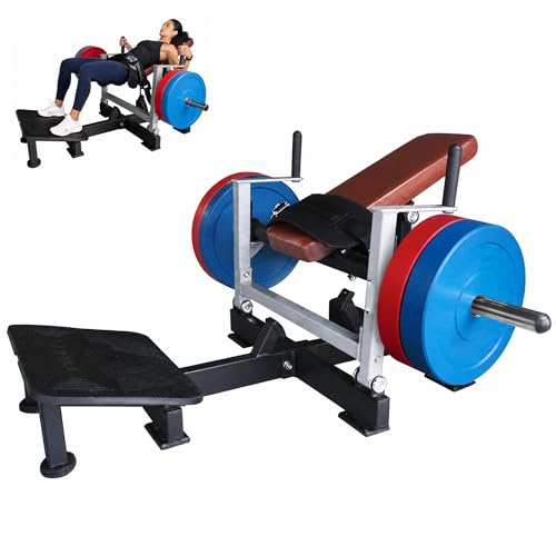 HULKFIT Hip Thrust Machine for Glute Building, Plate-Loaded Home Gym Equipment