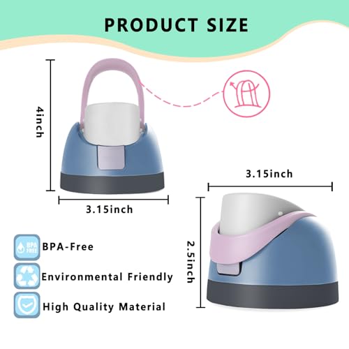 Dusty Blue NTIERA Replacement Lid for Owala Freesip Water Bottle 16oz-40oz