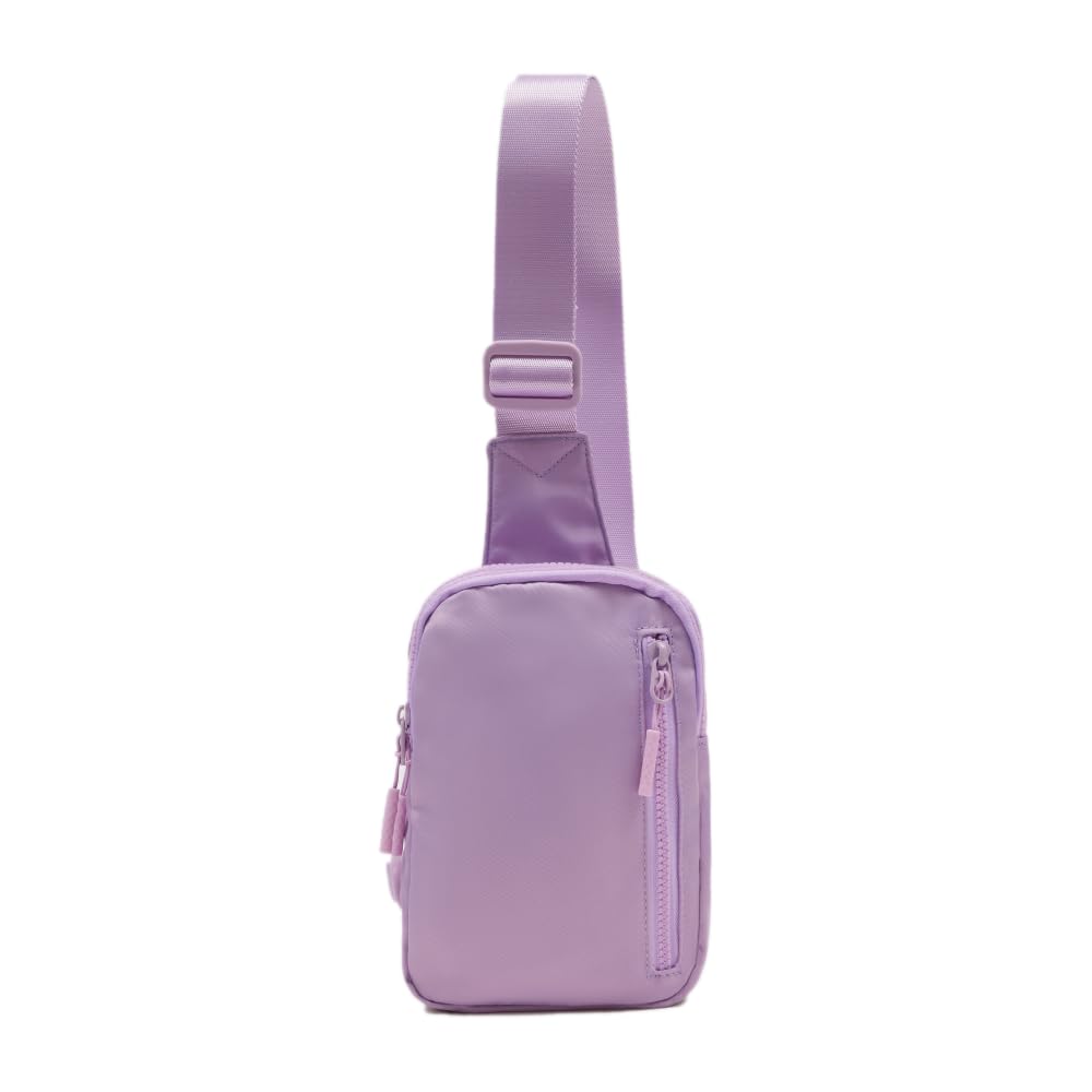 VAKAER Convertible Sling Backpack for Women & Men – Lightweight 3-in-1 Crossbody Daypack with Adjustable Strap, Anti-Theft Pocket, Water-Resistant Small Travel Bag (Light Purple)