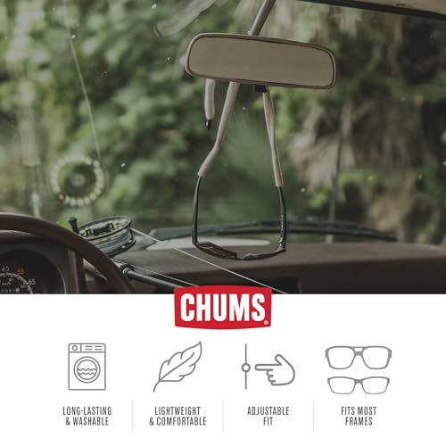 Large Cotton Eyewear Retainer Strap - Unisex Sunglasses & Glasses Keeper, Adjustable Fit, Washable, Made in USA - Navy, One Size