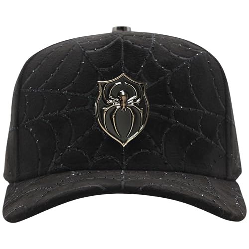 Ferreti FT154 Black Spider Snapback Cap - Unisex Urban Streetwear Hat