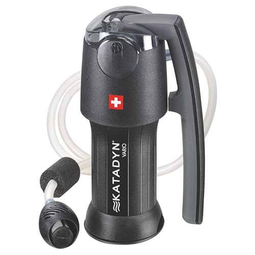 Katadyn Vario Dual Mode Hand Pump Water Filter for Camping & Backpacking - Portable Water Filter
