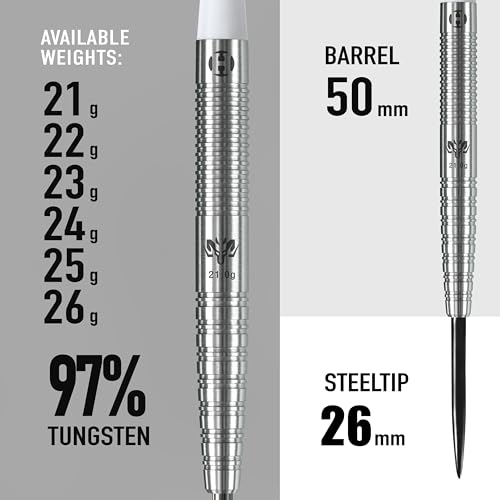 Harrows Wolfram Dart Set 23g - Professional Tungsten Steel Tips with Flights & Shafts
