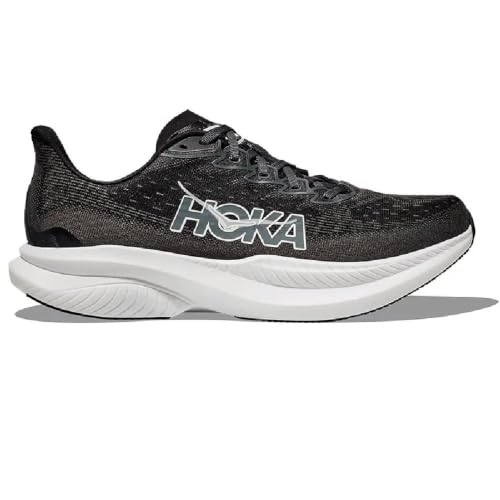 Hoka Men’s Mach 6 Running Shoes - Size 9.5, Black/White