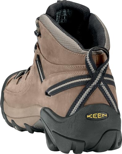 KEEN Men's Targhee 2 Mid Waterproof Hiking Boots - Shitake Brindle 10.5 Wide