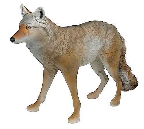 Coyote Decoy with Removable Legs for Predator Hunting and Deterrence
