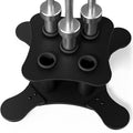 Vertical Barbell Storage Rack - 5-Bar Floor Stand for Gym & Home