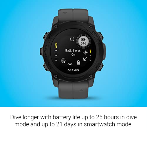 Garmin Descent G1 Rugged Dive Computer Slate Gray - Watch-Style with GPS & Dive Tracking