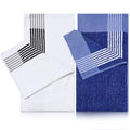 Golf Towel 22x44 Inches Cotton Caddy Towels - Blue, White, 2 Pack