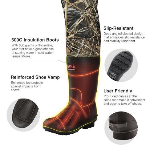 600g Next Camo Evo Waterproof Neoprene Chest Waders for Hunting - Men