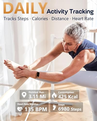 MorePro Milanese Gold Fitness Tracker with Heart Rate & Activity Monitoring