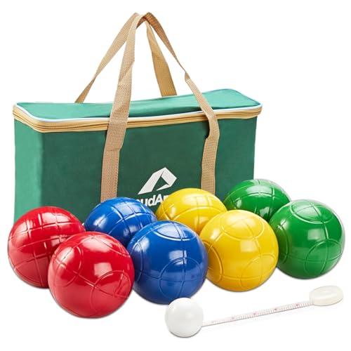 90mm Bocce Ball Set with 8 Colorful Balls & Accessories - Outdoor Lawn Game